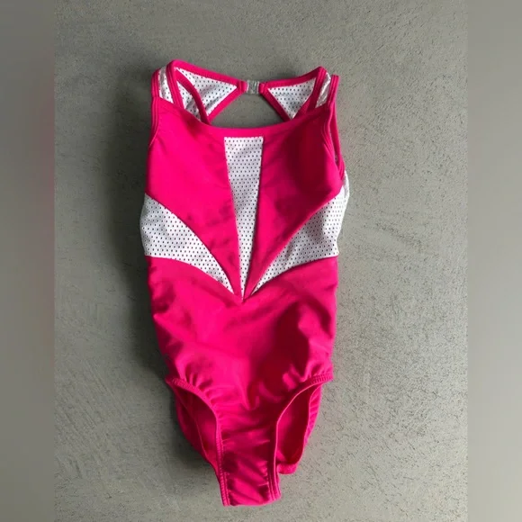 Sylvia P Pink Athletic Leotard - Picture 1 of 9